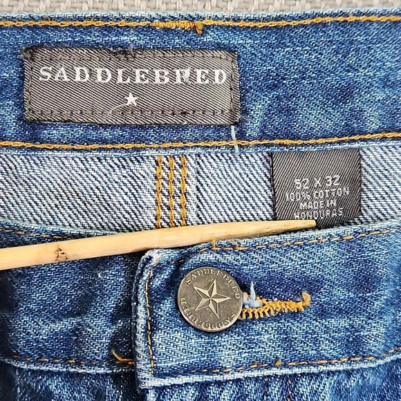 Saddlebred Big & Tall Carpenter Jeans Men's 52x32 Medium Wash Style 8958 NWT - Picture 16 of 16